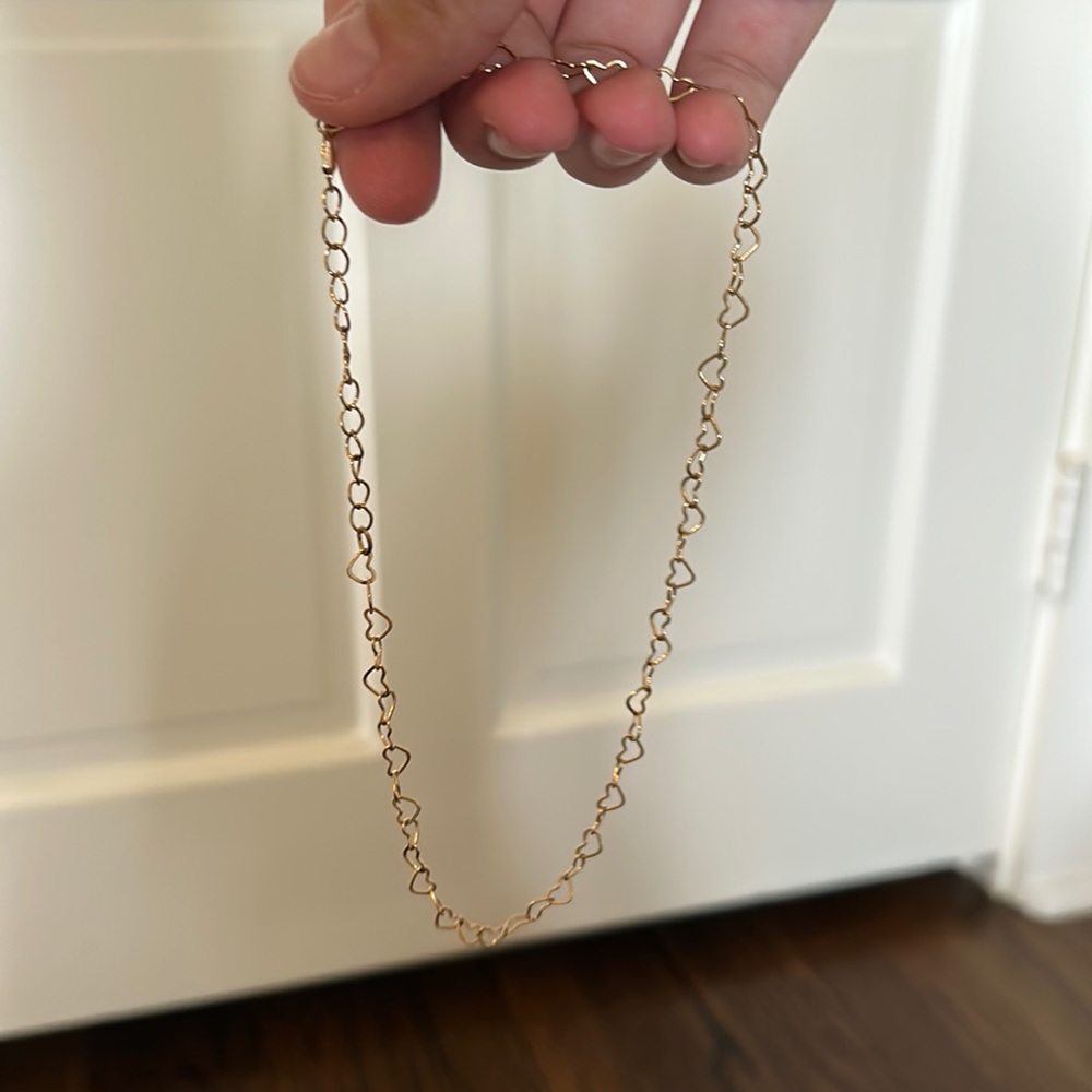Gold heart necklace